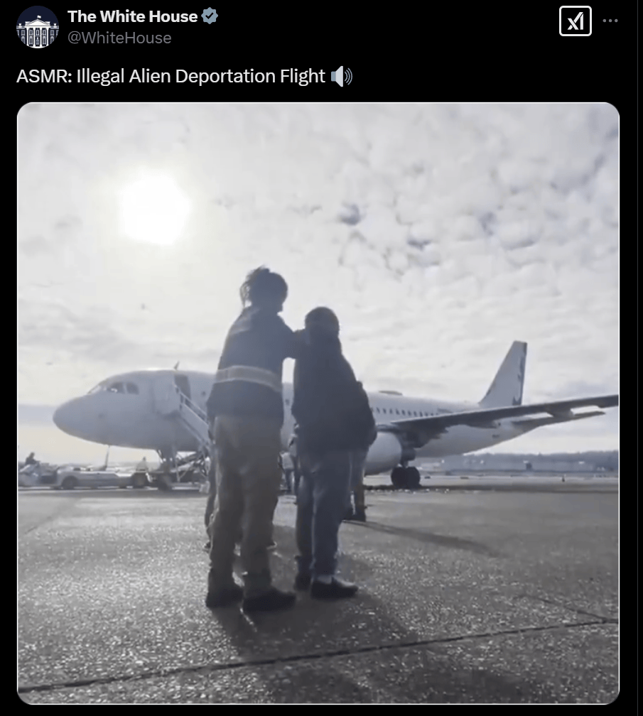 白宫发布非法移民戴镣铐登机视频引争议，有网友不满：把驱逐变成丑剧太可鄙