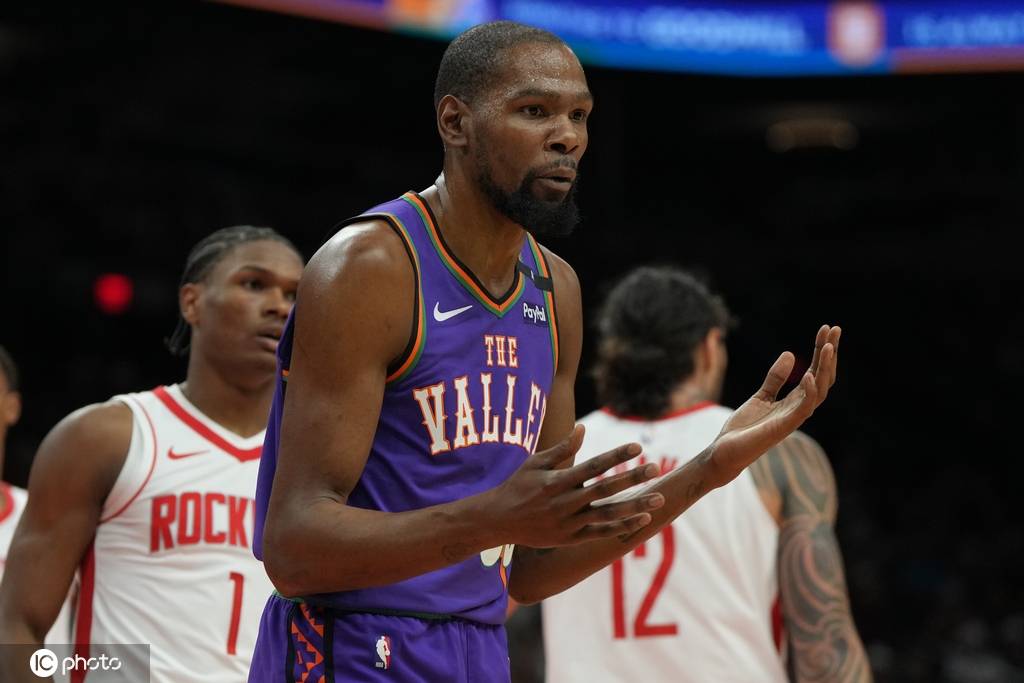 杜兰特因脚踝扭伤至少伤停一周 无缘太阳接下来三连客