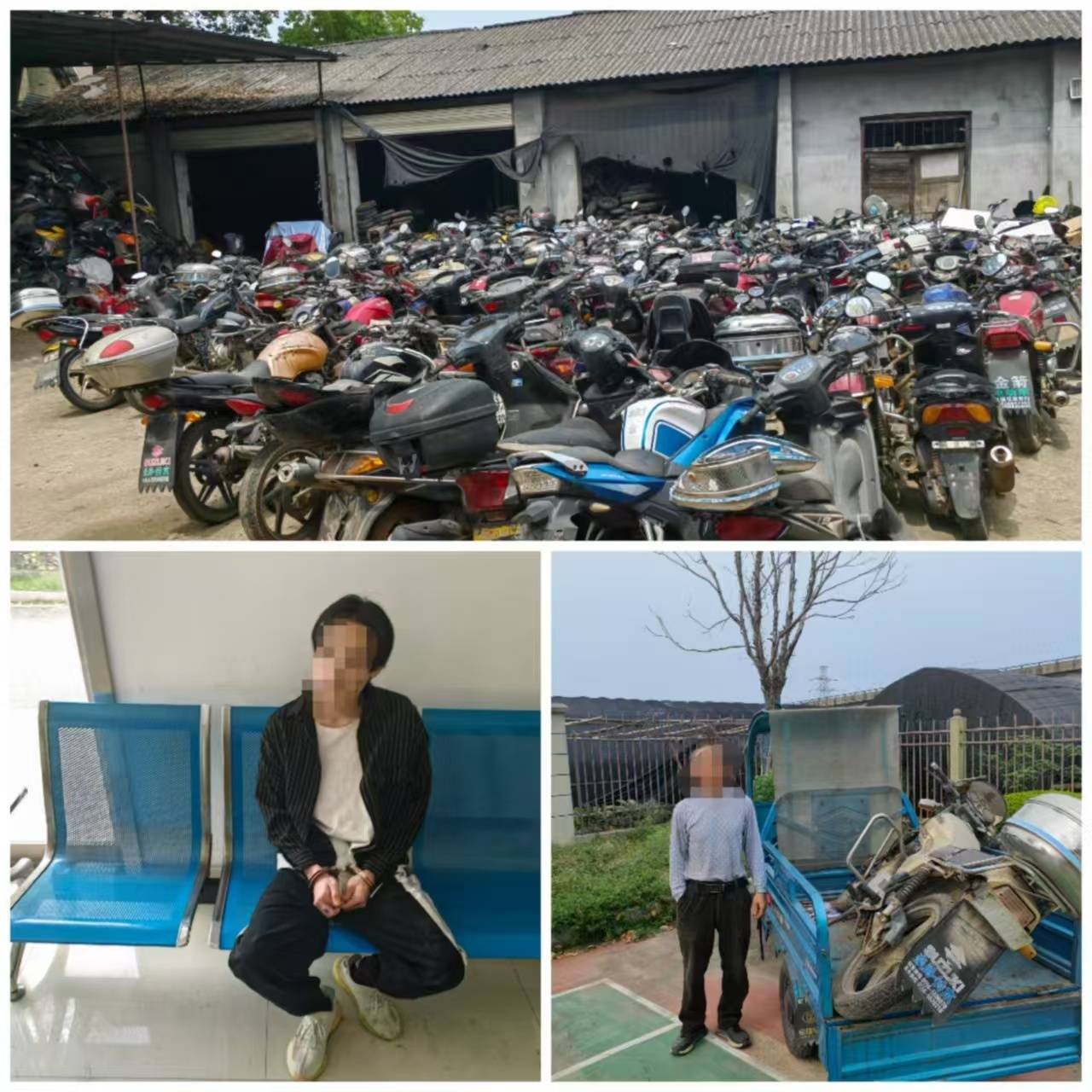 伸手必抓!安徽安庆宜秀警方破获多起摩托车盗窃案