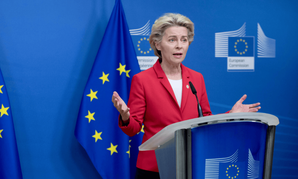 访华结束，冯德莱恩像变了一个人，罕见把姿态放得很低，还送给美方一句话