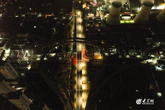 实拍！烟台最大、三层互通！港城西大街互通立交今日通车
