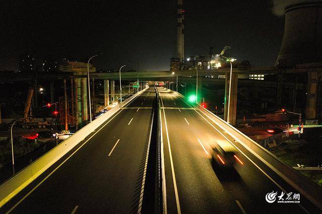 实拍！烟台最大、三层互通！港城西大街互通立交今日通车