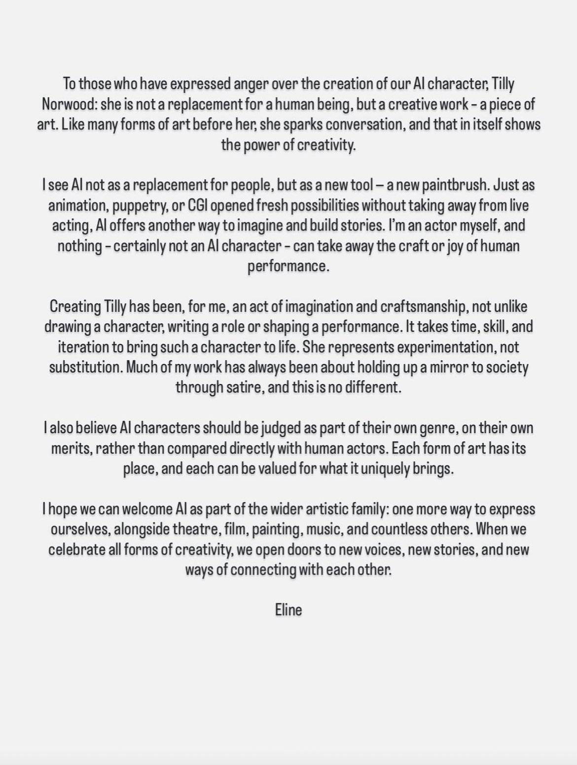 首位AI女演员出道：好莱坞喜忧参半，AI是创意革新还是职业终结？